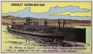 Den franske ubåten Gustave Zede av French School