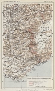 Southeast Linguistic Frontier (farge litho) av French School