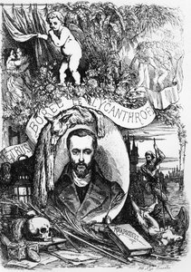 Frontispice for Champavert av Petrus Borel, Lycanthrope (1809-59) 1872 av French School