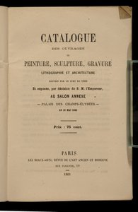Frontispice for katalogen for Salon des Refuses, 1863 av French School
