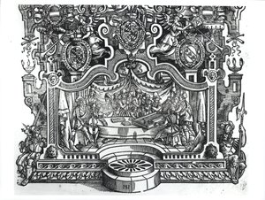 Frontispice of the Messes av Roland de Lassus (1532-94), 1589 av French School