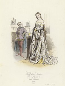 Helt drakt fra Charles V av Frankrikes regjeringstid av French School