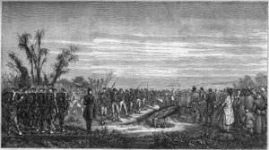 Begravelse til general Edouard Collineau (1810-1861) i Tsien Tsin (Kina), 15. januar av French School