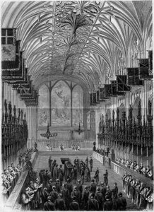 Begravelse til prins Albert (1819-1861), ektefelle til dronning Victoria av England, i St. George