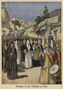Begravelse av hertugen av Aumale, Italia, 1897