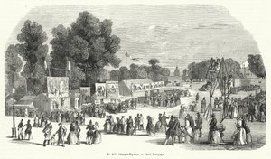 Tivoli på Carre Marigny, Champs Elysees, Paris (gravering) av French School
