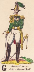 G: Russisk general, prins Menschikoff (1787-1869) av French School