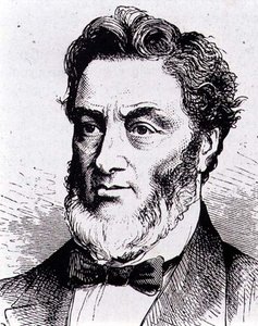 Gabriel-Claude-Jules Favre (1809-1880) fransk politiker (gravering) av French School