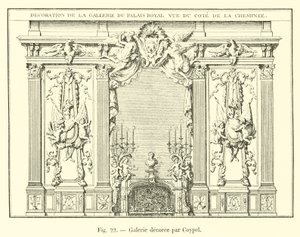 Galleri dekorert av Coypel av French School
