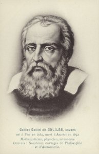 Galileo Galilei (1564–1642), italiensk fysiker, matematiker og astronom (lito) av French School