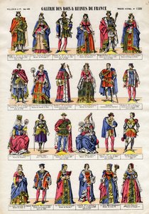 Gallery of Kings and Queens of France from Philip V to Queen Eleonore. av French School