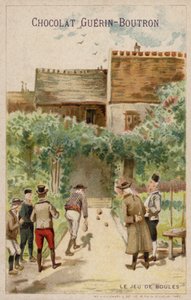 Boulespill (chromolitho) av French School