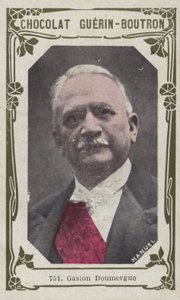 Gaston Doumergue (farget bilde) av French School