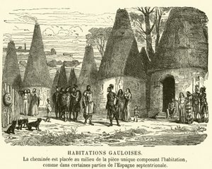 Galliske hus (gravering) av French School