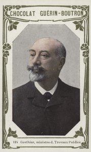 Gauthier, minister for offentlige arbeider (farget bilde) av French School