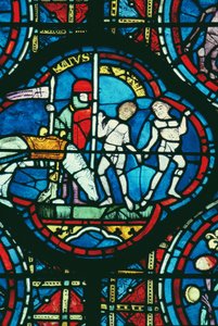 Gemini og May, fra Zodiac Window, 1200-tallet av French School