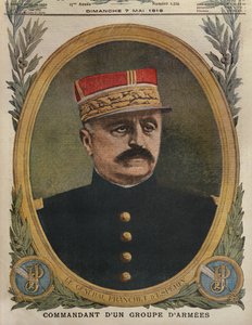General Franchet dEsperey sjef for en hærgruppe, forsideillustrasjon fra Le Petit Journal, tilleggsillustre, 7. mai 1916 av French School