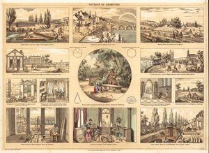 Geometri (farge litho) av French School