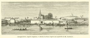 Georges-Town, Britisk Guyana (gravering) av French School