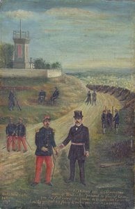 Georges Clemenceau (1841-1929) som borgermester i Montmartre 18. mars 1871 av French School