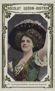 Germaine Gallois, Revue des Varietes (farget bilde) av French School