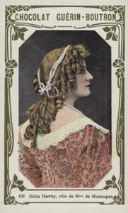 Gilda Darthy, rollen som Madame de Montespan (farget bilde) av French School