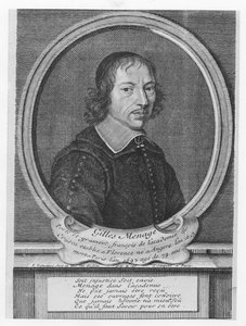 Gilles Menage (gravering) av French School