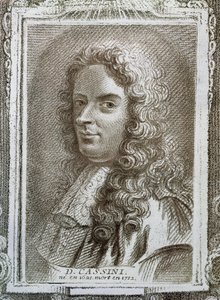 Giovanni Domenico Cassini (1625-1712), illustrasjon fra Histoire des Mathematiciens av Alexandre Saverien (1720-1805), utgitt i Paris 1766 av French School