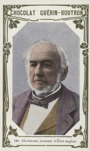Gladstone, engelsk statsmann (fargebilde) av French School