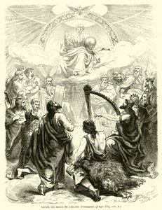 Herligheten til de hellige i Det gamle testamente (gravering) av French School