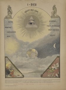 Gud (farge litho) av French School