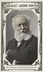 Gounod, musikkkomponist (farget bilde) av French School