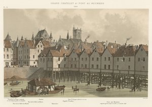Grand Chatelet og Meuniers Bridge, 1580 av French School