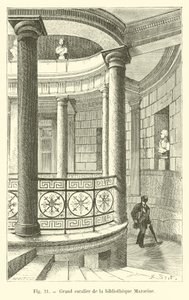 Stor trapp til Mazarine-biblioteket av French School
