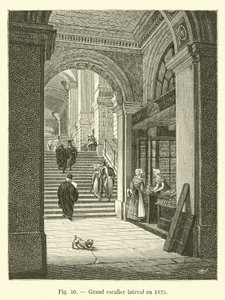 Stor sidetrapp i 1825 av French School