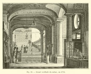 Stor vestibyle av meme, i 1723 av French School