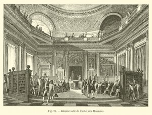 Great Hall of the Hotel des Monnaies av French School