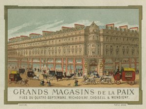 Grands Magasins de la Paix, Paris av French School