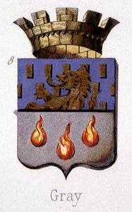Grey Blazon - i «L’Armorial de France» av H. Traversier, Paris av French School