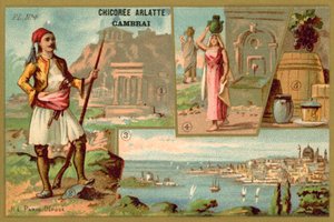 Hellas (chromolitho) av French School