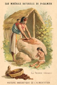 Jordnøtter (chromolitho) av French School