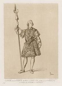 Guard of the Porte of the King Louis XV, dite la manche av French School