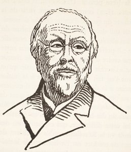 H. Taine, kopi av Boris Mestchersky (d.1957), illustrasjon fra Histoire de la Nation Francaise, Sciences, Volumes I & II, av Gabriel Hanotaux (1853-1944), 1924 av French School