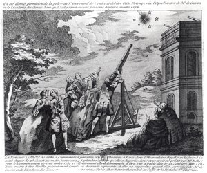 Halleys komet observert i 1759 av Cassini III (1714-84) av French School