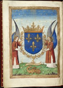 Harley 4939 f. 6v, Armorial-side fra History of the Wars of the Romans