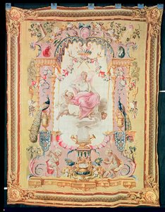 Harmony and Juno: fra gudenes triumf, Gobelins billedvev, 1699 av French School