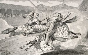 Henri II (1519-59) blir dødelig såret ved en dyst under datterens bryllupsfeiring, fra 