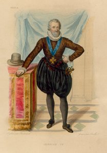 Henry IV (farget gravering) av French School