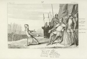 Henry I fra Frankrike benådet sin bror, Robert le Vieux, 1031 av French School