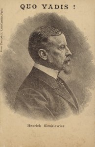 Henryk Sienkiewicz (1846–1916), polsk journalist og romanforfatter (litho) av French School